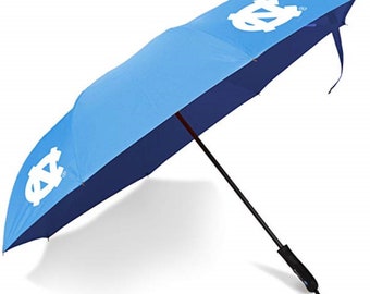 North Carolina Tarheel NCAA Better Brella Wind-Proof Umbrella - two-colored with logo