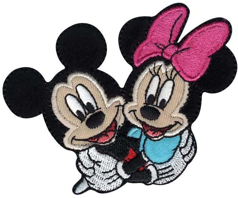 High Quality Gold Glitter Mickey Patch and Minnie Patch. Minnie Iron on  Patch. 3.25 and 4.25 Patches. Gold Glitter Minnie and Mickey Patch. 