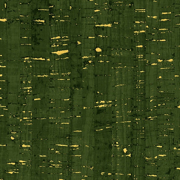 Uncorked in Hunter Green with Gold Metallic Thread by Windham Fabrics 44-45 inches wide 100% Cotton Fabric WF-50107M-13