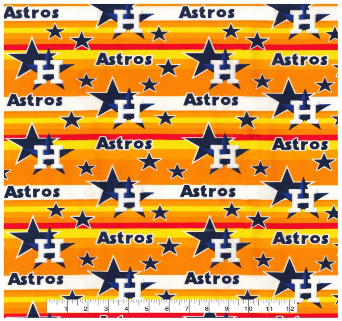 Houston Astros MLB Baseball Stripe Design 44 inch wide 100% - Etsy