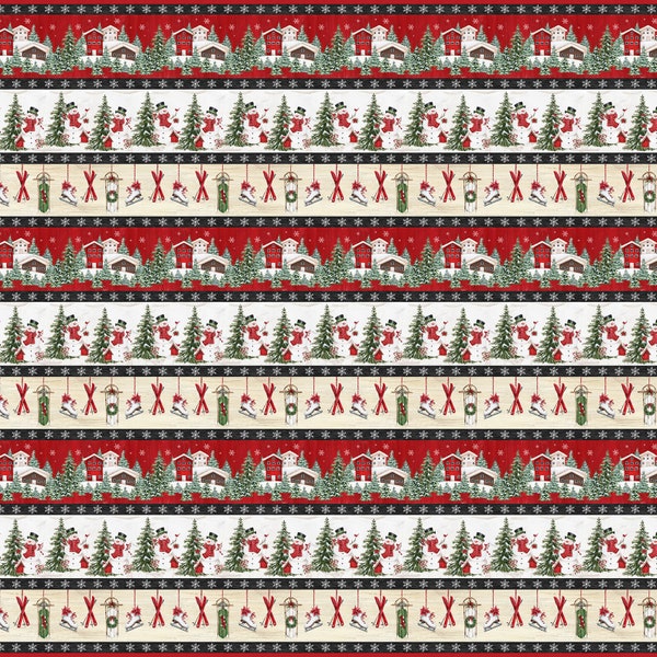 Border Print Fabric - Etsy