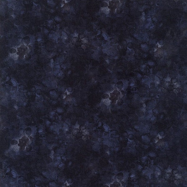 Solid-ish Watercolor Texture in Jet Black by Kimberly Einmo for Timeless Treasures 44 inches 100% Cotton Quilting Fabric TT-KIM-C6100-JET