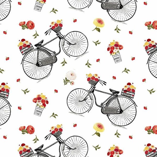 Bicycle Fabric - Etsy