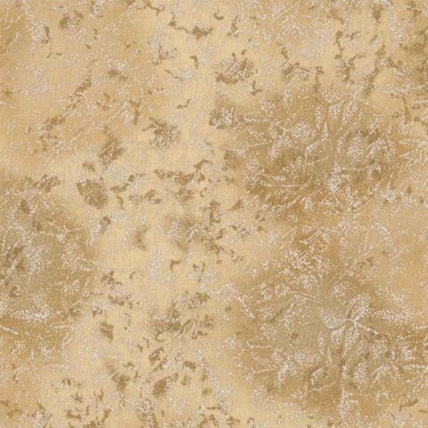 Fairy Frost Ginger Tan Pearlized Metallic Glitter by Michael Miller 44 inches wide 100% Cotton Quilting Fabric MM-CM0376-GING-D