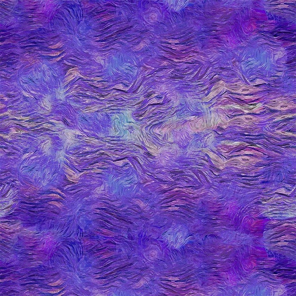 Wild Iris Impasto Art Texture in Purple by Chong-A Hwang for Timeless Treasures 44 inch 100% Cotton Quilting Fabric TT-TEXTURE-CD2334-PURPLE