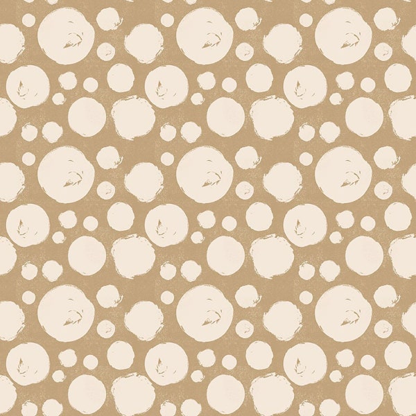 Modern Abstractions Dots Allover in Tan Beige by Bentpath Studios for Blank Quilting 44 inches wide 100% Cotton Quilting Fabric BQ-2908-30