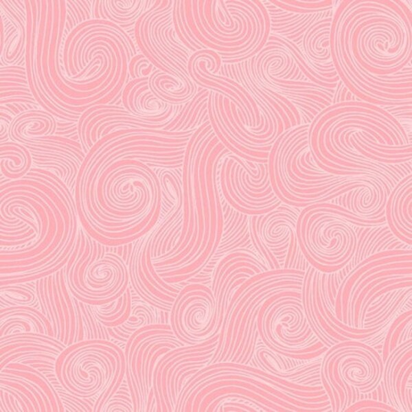 Blush Pink Swirl Just Color! by Studio E 44 inches wide 100% Cotton Quilting Fabric SE 1351 Blush