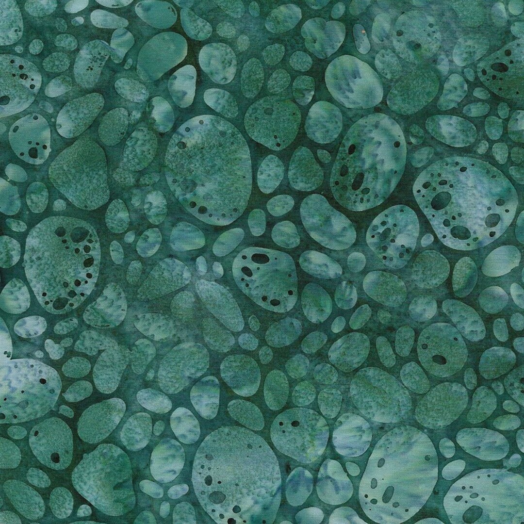 Tranquility River Rocks in Medium Lagoon in Green by Island - Etsy
