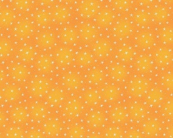 Starlet Small Stars in Orange by Blank Quilting 44 inches wide 100% Cotton Quilting Fabric BQ-STARLET-6383-ORANGE