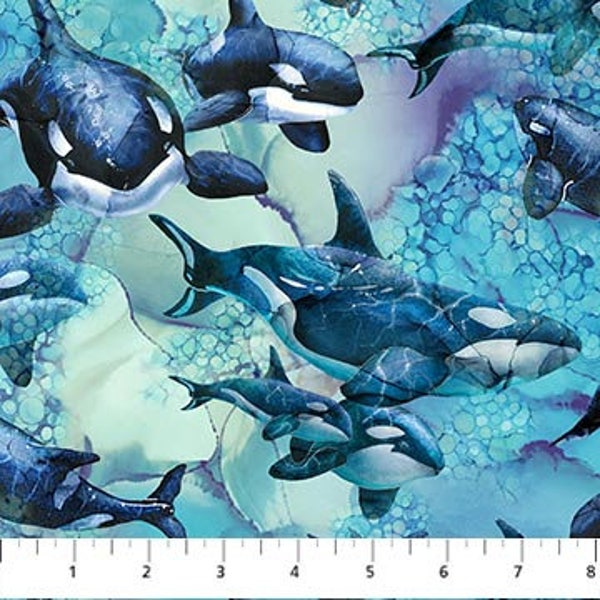 Whale Fabric Etsy
