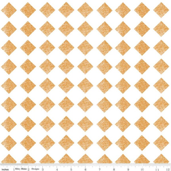 Mad Masquerade Check Mate in Orange by J. Wecker Frisch for Riley Blake Designs 44 inches wide 100% Cotton Quilting Fabric RB-C11959-ORANGE