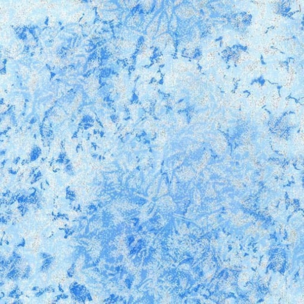 Fairy Frost Sail Blue Metallic Glitter by Michael Miller 44 inches wide 100% Cotton Quilting Fabric MM-CM0376-SAIL-D