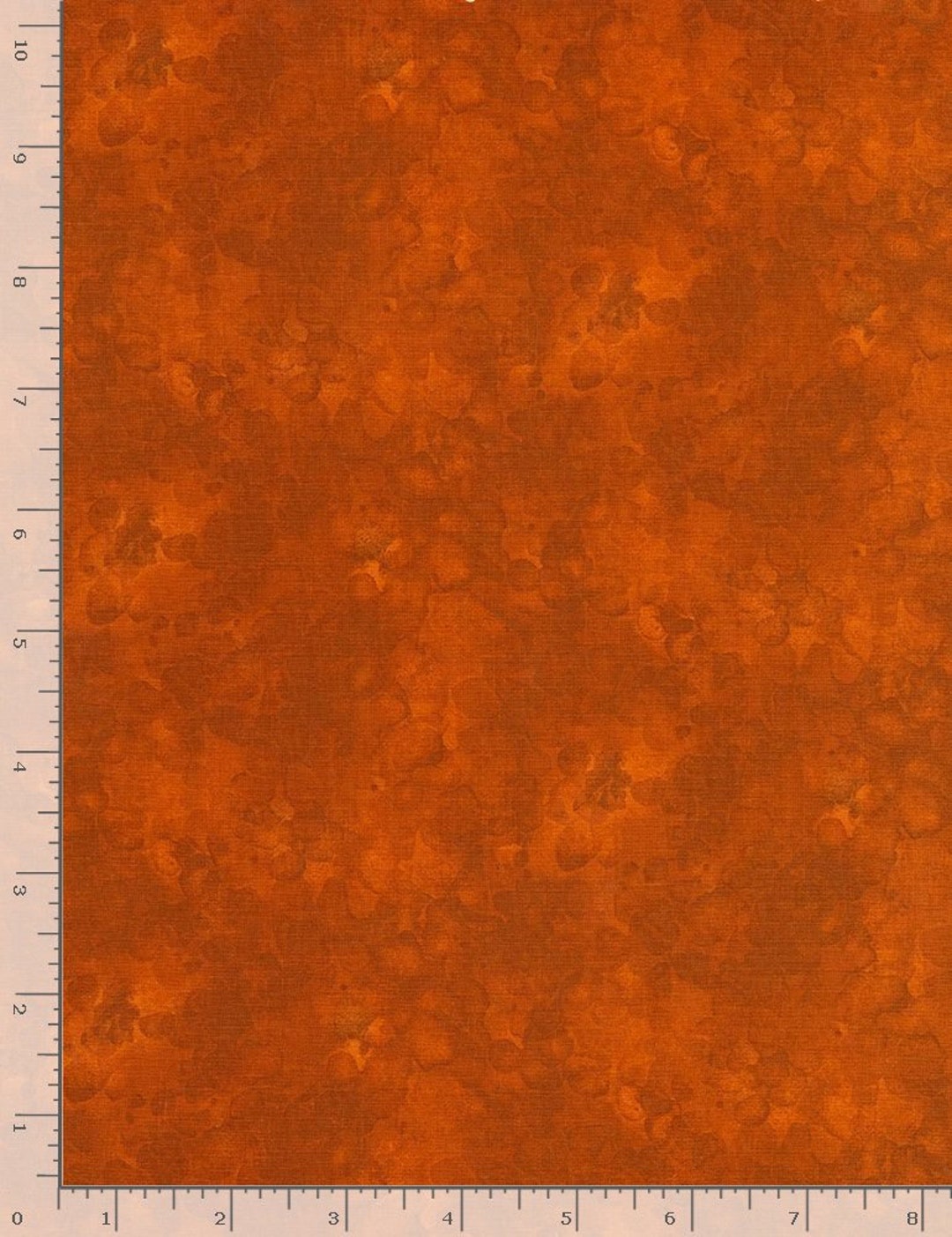 Rust Orange Solid-ish Blender Kimberly Einmo 44 Inches Wide 100% ...