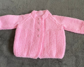 Newborn Baby Girls Cardigan in Pink