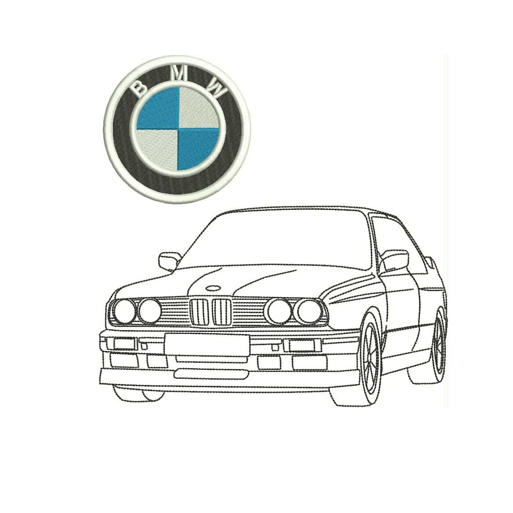 BMW E30 Coloring Page