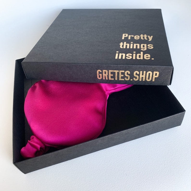 silk eye mask Purple silk sleep mask