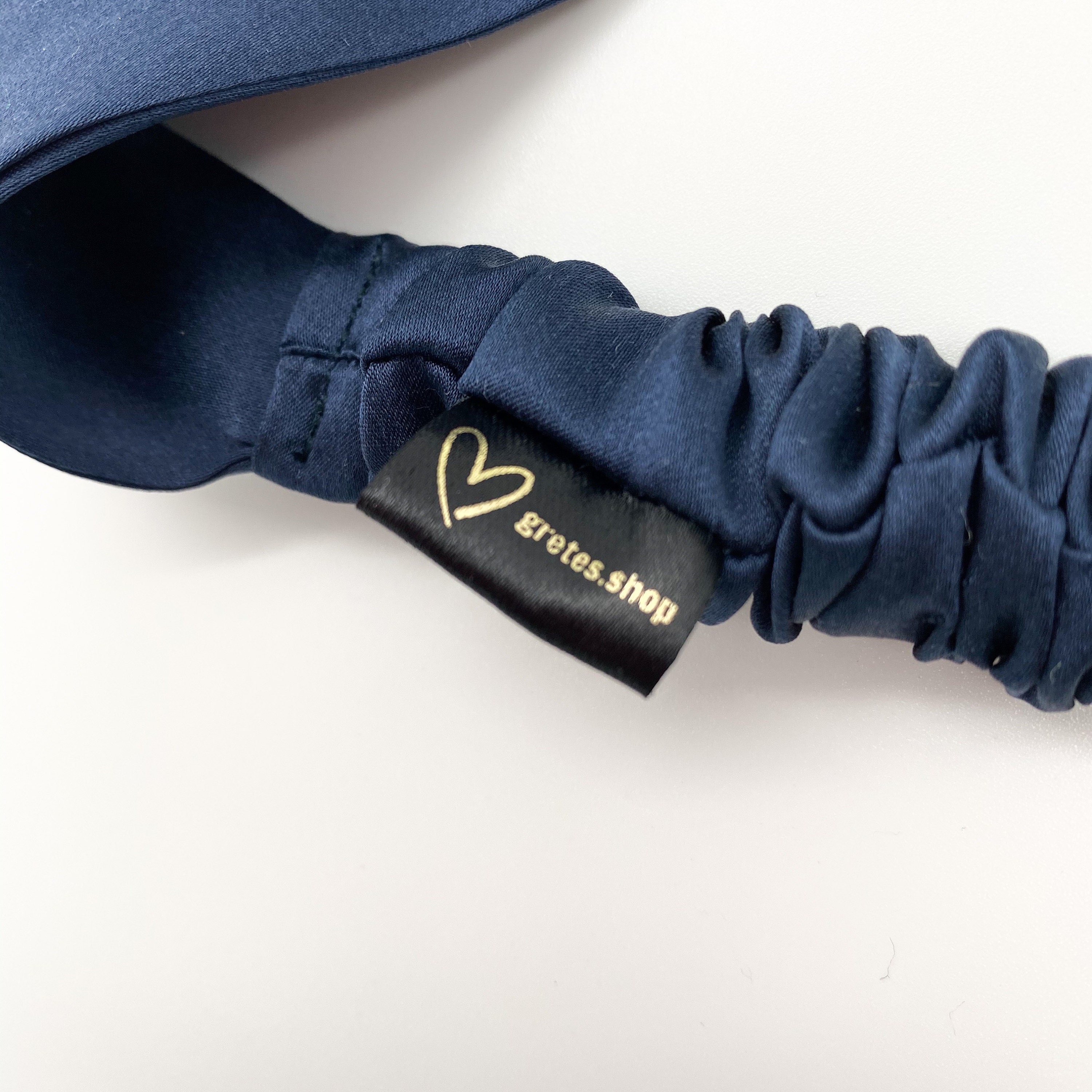 Royal blue silk headbands, silk head wrap, hair accessories, spa headband