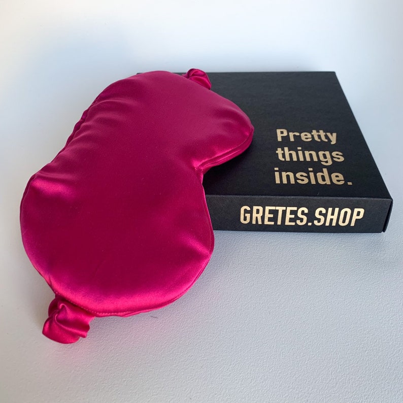 silk eye mask Purple silk sleep mask
