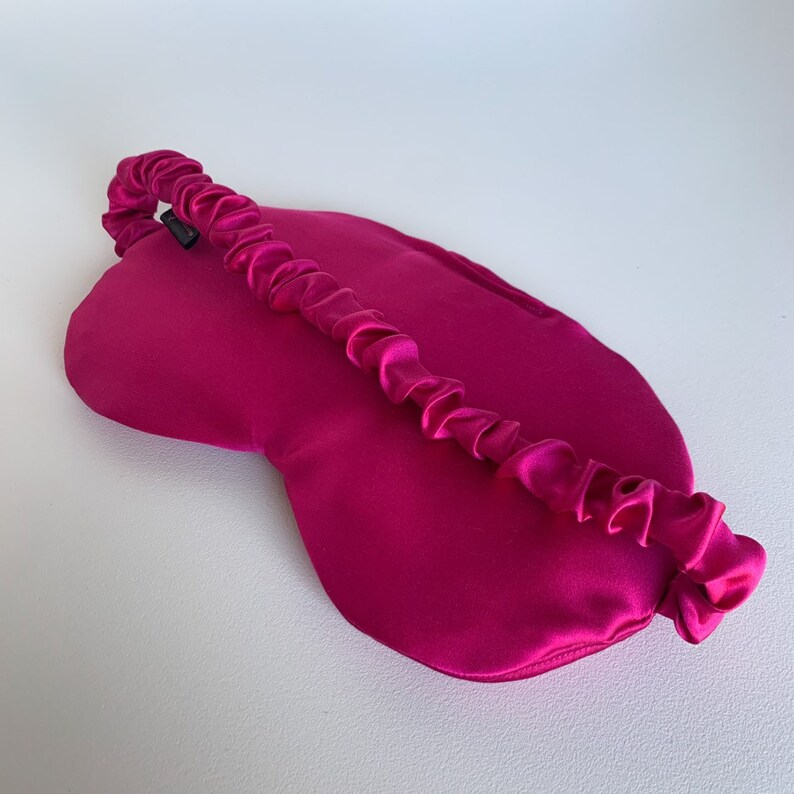 silk eye mask Purple silk sleep mask