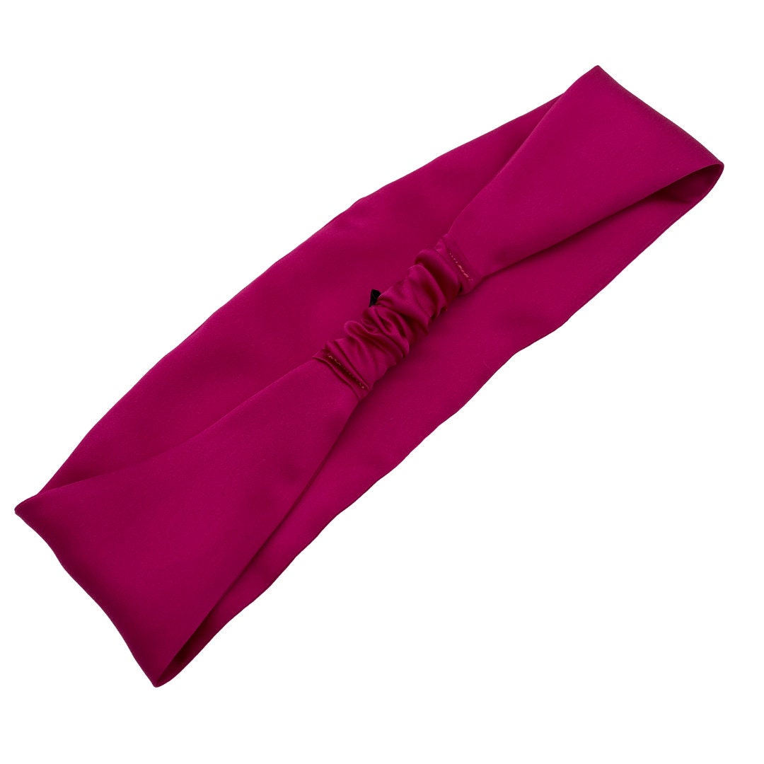 Purple silk headband, silk head wrap, hair accessories, spa headband