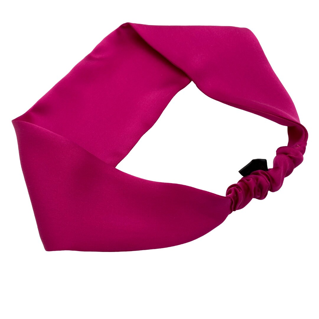 Purple silk headband, silk head wrap, hair accessories, spa headband