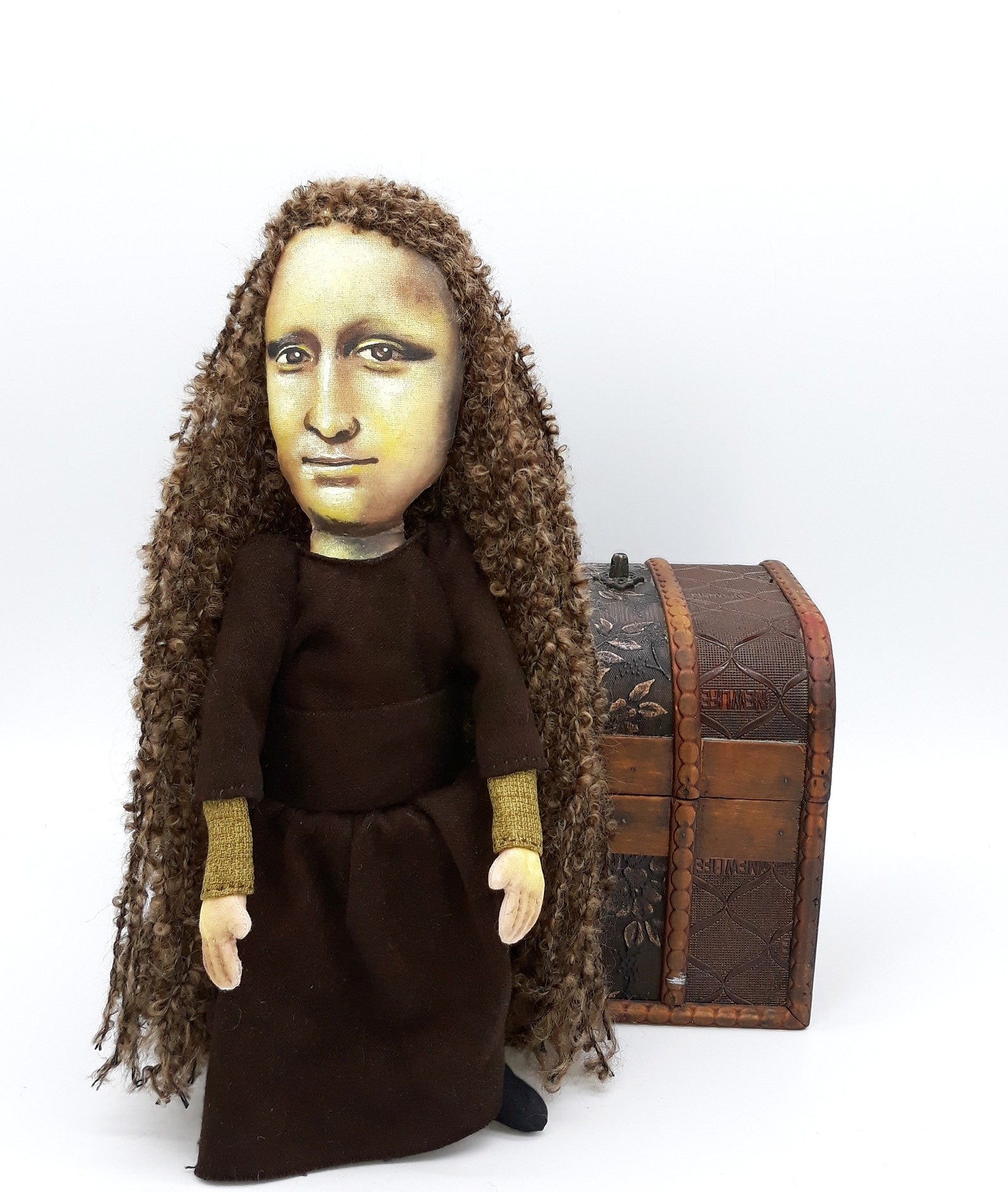 Mona Lisa doll Etsy