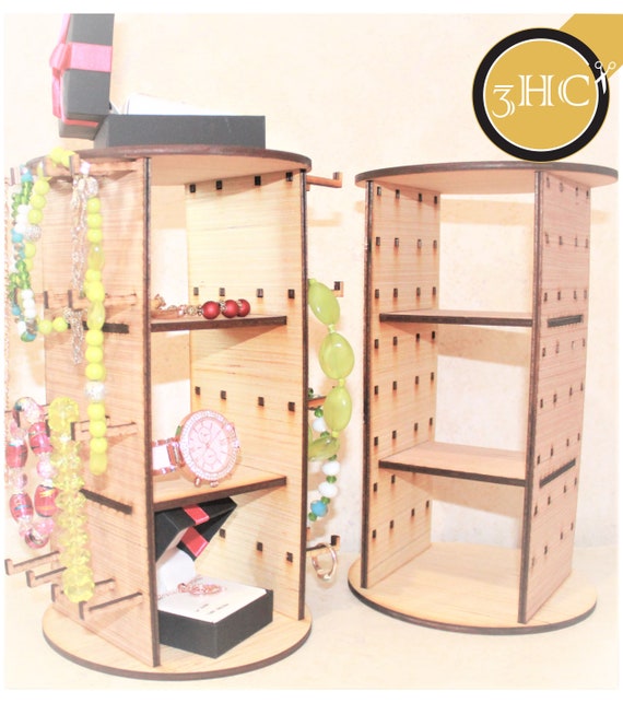 Laser Cut File Jewelry Accessories Holder 2 Designs Etsy