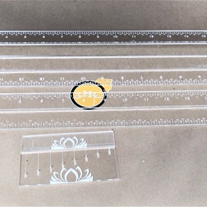 Digital File, Rulers, Sewing Gauge and Guide, Rotary Ruler, SVG
