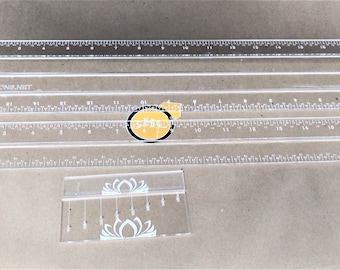 Digital File, Rulers, Sewing Gauge and Guide, Rotary Ruler, SVG