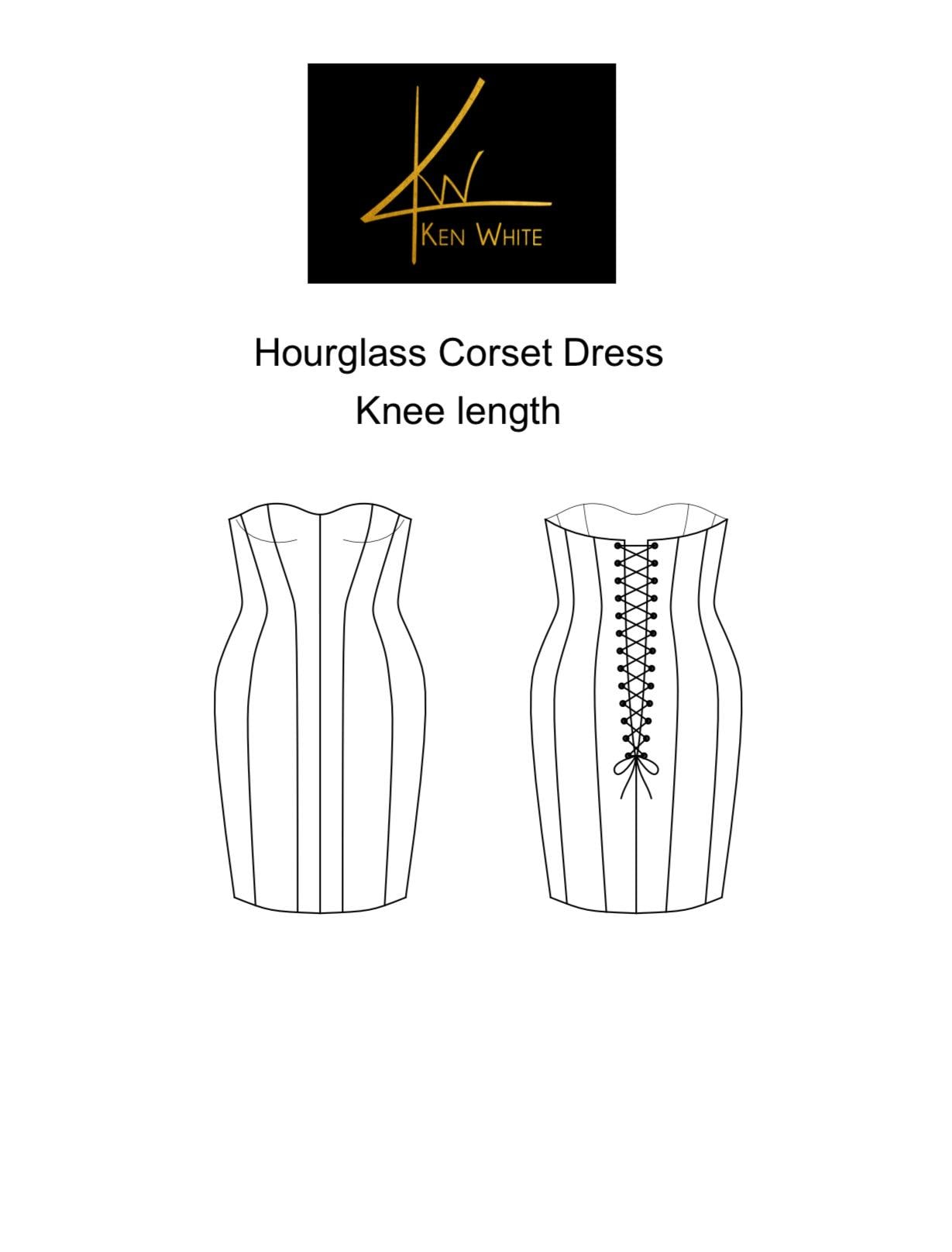 Hourglass Knee Length Corset Dress Digital Sewing Pattern, Hourglass Corset  Dress, Corset Dress Sewing Pattern - Etsy Australia