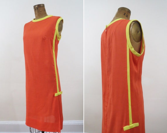 60s Bow Scooter Dress // Size M-L