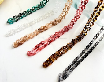 Face Mask Chain, High Quality Tortoise Shell Face Mask Lanyard, Tortoise Face Mask Strap, Minimalist Face Mask Chain, Stylish Mask Chain