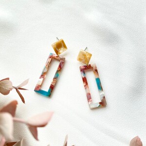 Swarovski Schildpatt Ohrringe, Schildpatt Ohrringe, Acetat Ohrringe, Harz Ohrringe, Statement Ohrringe