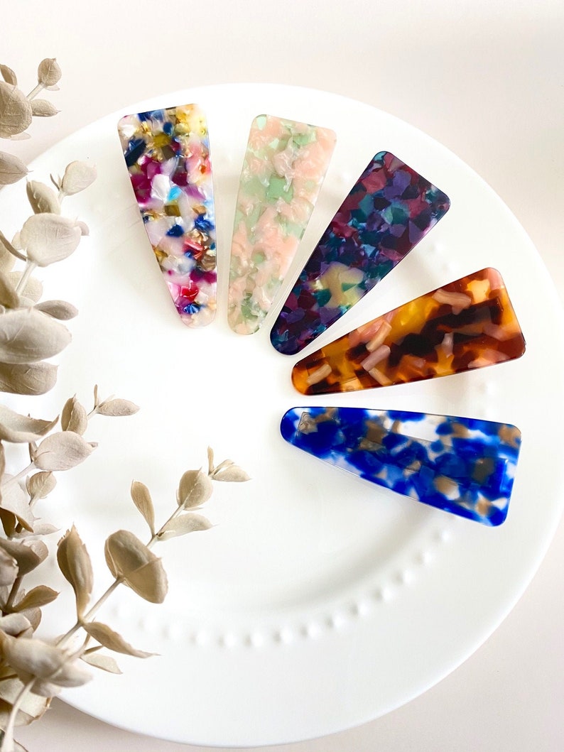 Alligator Hair Clips Tortoise Shell Hair Barrette Clip Etsy