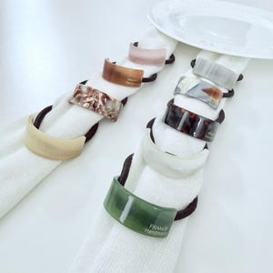 Lily Sköldpaddsskal Hästsvans Resårband Manschettband, Minimalistiska Håraccessoarer, Acetat Hästsvanshållare, Sköldpaddsskal Hårresårmanschett bild 9