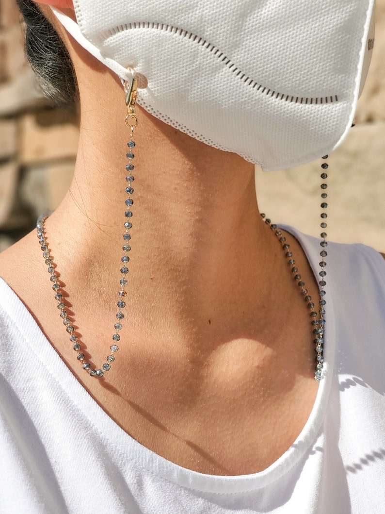 Face Mask Lanyard High Quality Beaded Mask Chain Facemask Etsy