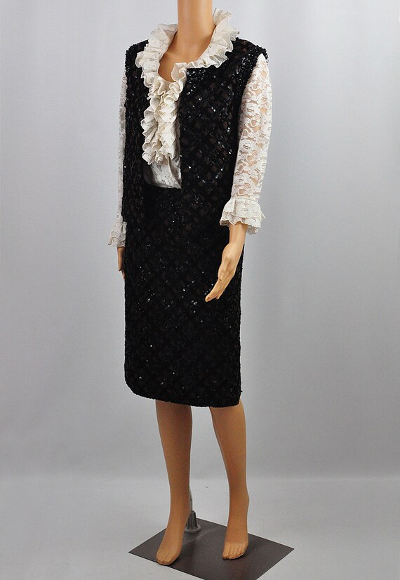 black sparkly co ord
