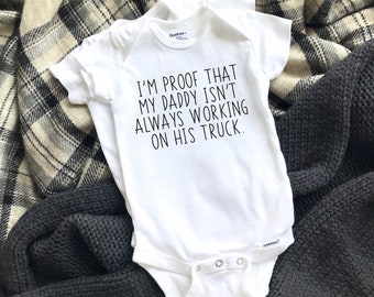 Baby Mechanic Babygrow Baby Grow Babysuit Vest Suit Funny Gift Newborn Cars