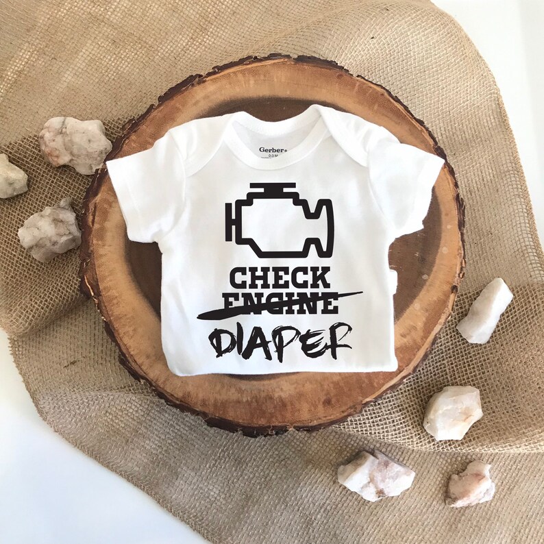 Check Diaper Onesie / Jeep Mama / Jeep Baby / Offroad Baby