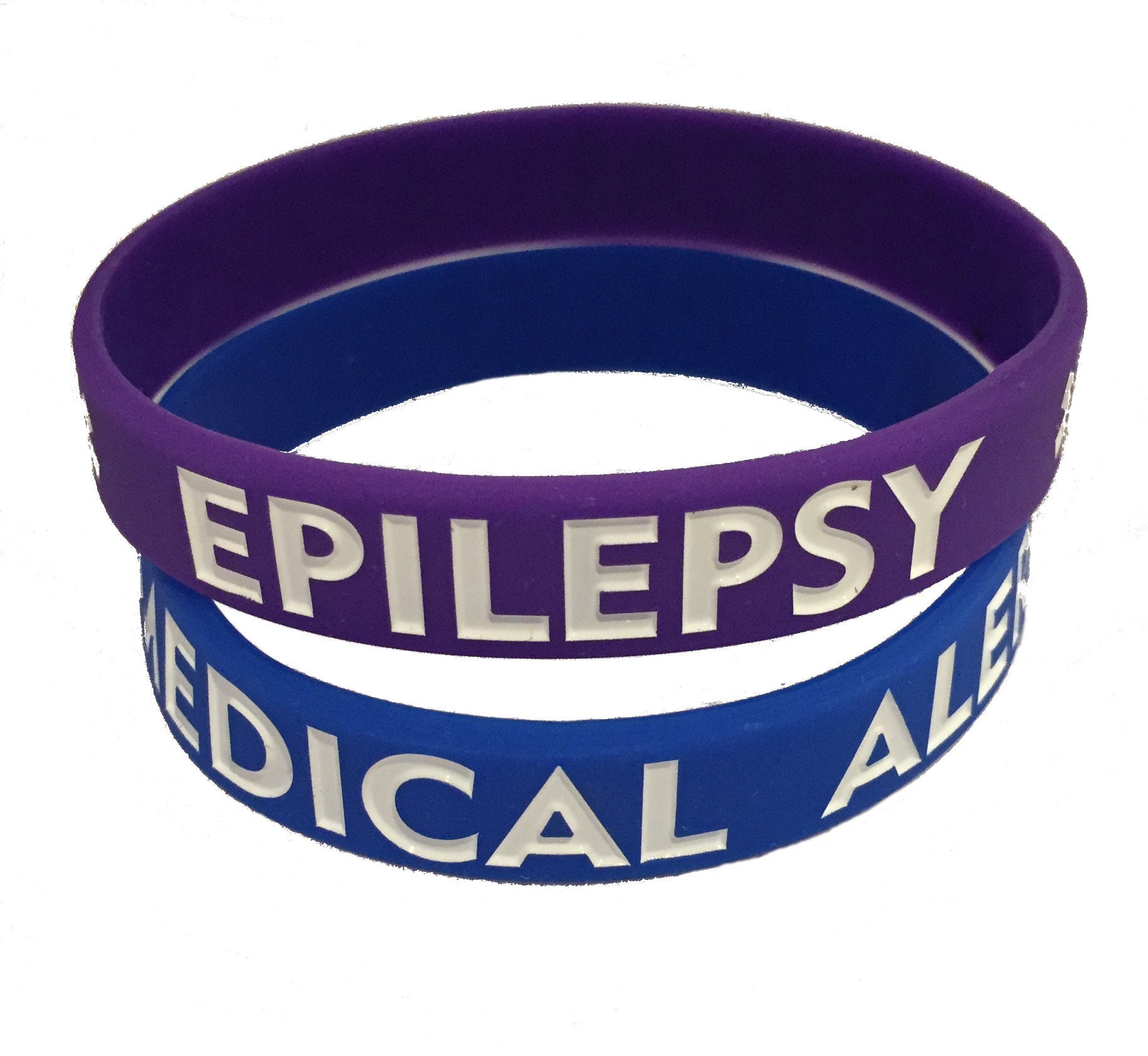 Silver Epilepsy Medical Bracelet