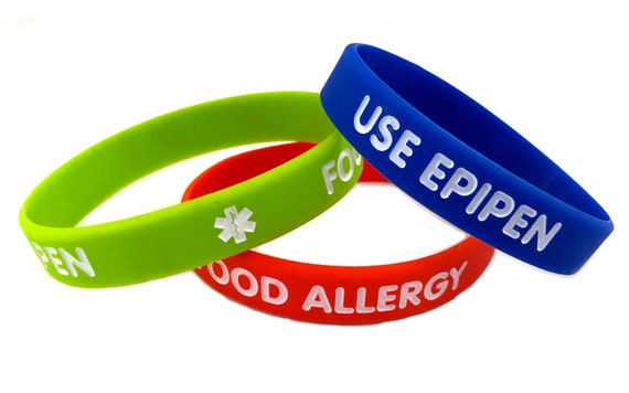 Silicone allergy hotsell bracelet