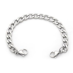 Unisex Medical ID Stainless Large Classic Link Interchangeable Bracelet Strand - 6 Sizes!