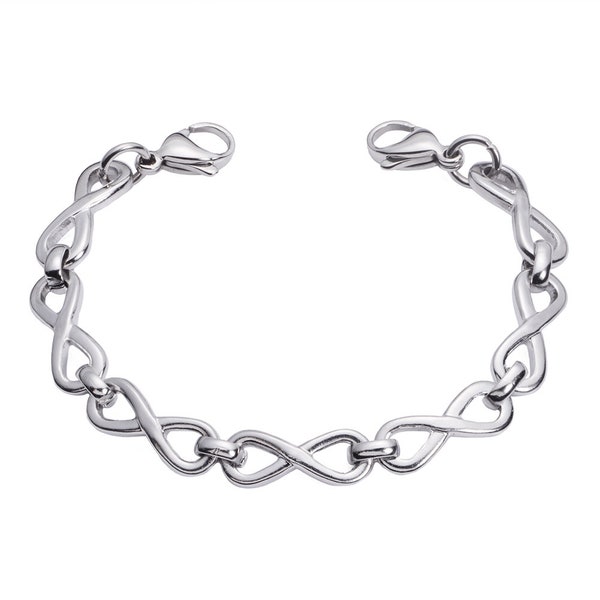 Medical Alert ID Stainless Forever Link Replacement Bracelet- 6 Sizes!
