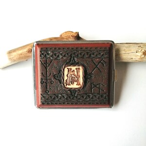 Portasigarette Regalo personalizzato Scatola portasigarette Regalo per lui Regalo maschile Regalo Hippie Pagan Druid per la sua protezione triquetra celtica