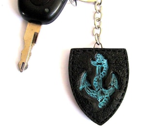 Acessórios náuticos chaveiro marinheiro âncora chaveiro âncora chaveiro boa sorte presente chaveiro para homem presente náutico artesanal chaveiro