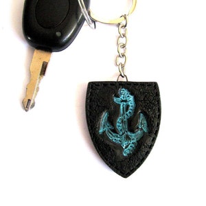 Accessoires nautiques Porte-clés Marin Porte-clés Ancre Porte-clés Porte-clés Porte-clés porte-clés pour hommes Cadeau nautique Porte-clés fait à la main