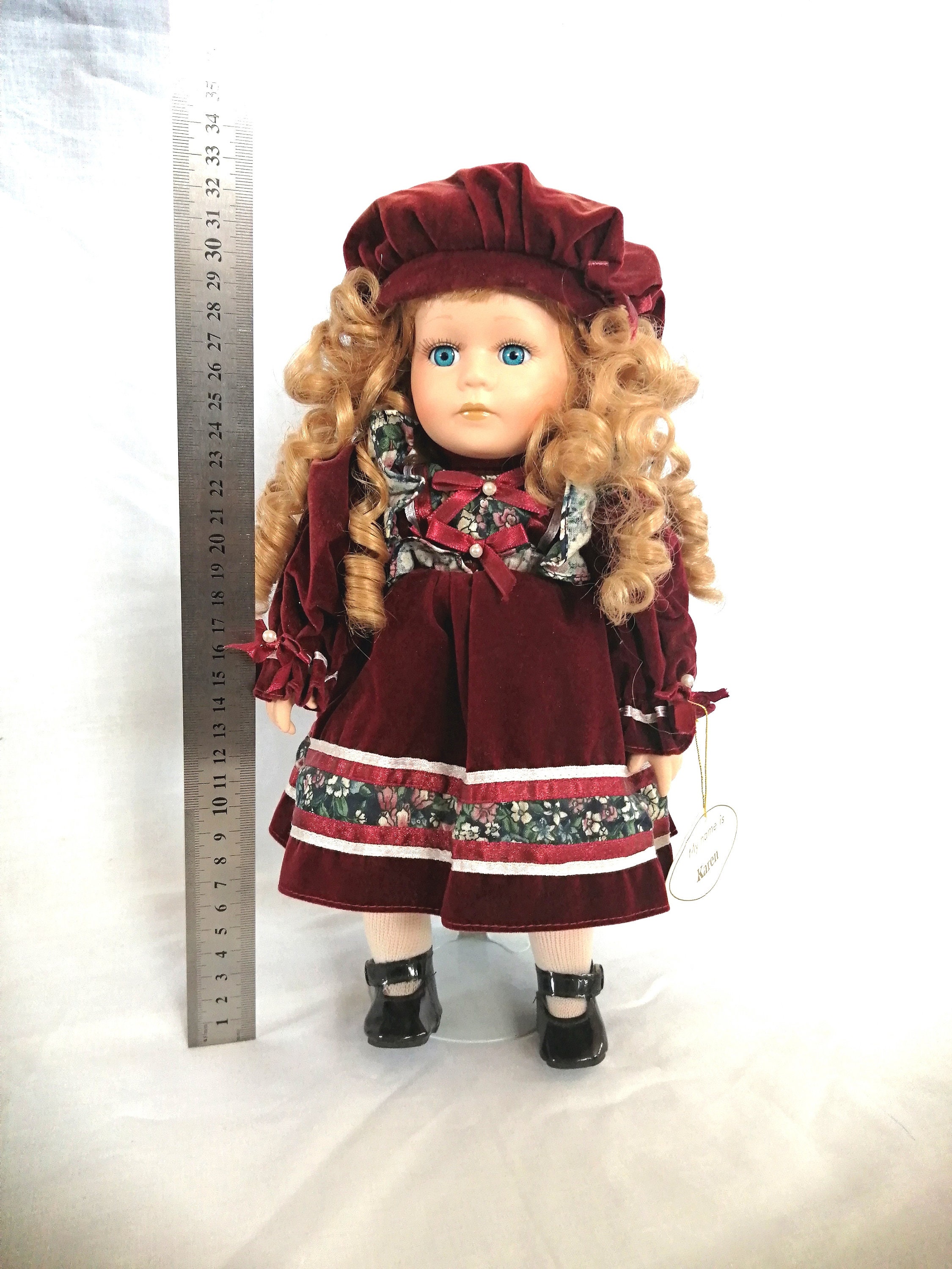 Porcelain Vintage Doll Toy Collectible the Leonardo Collection Named