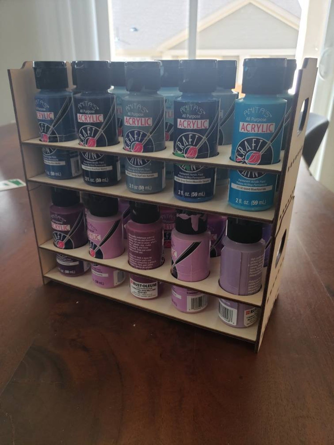 SVG Cut File for 2 Oz Craft Paint Stackable Tote Storage Organizer ...