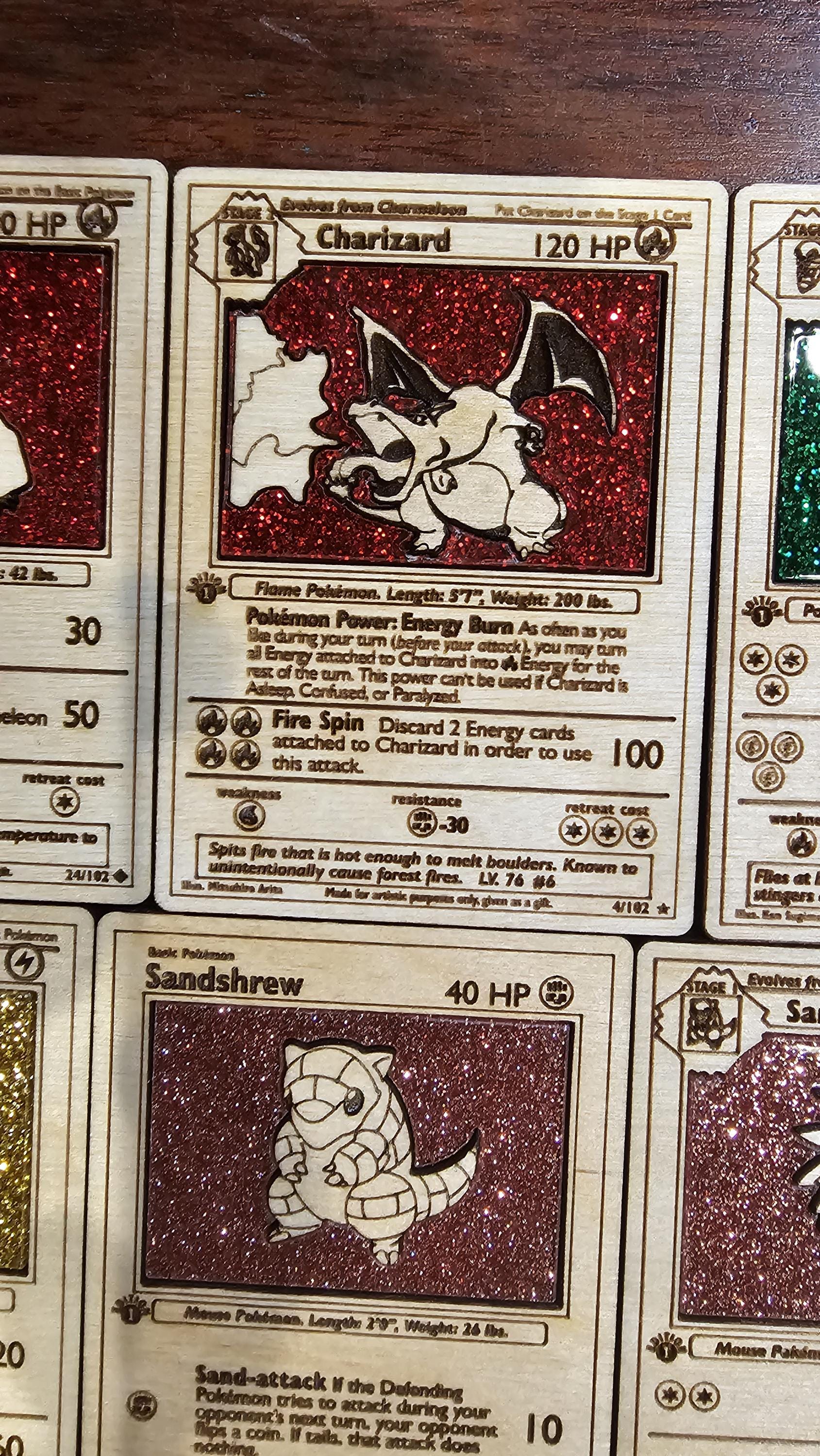 Full Master Set All 151 Original Pokemon Cards Made in Wood and Acrylic PRE  ORDER. - Etsy