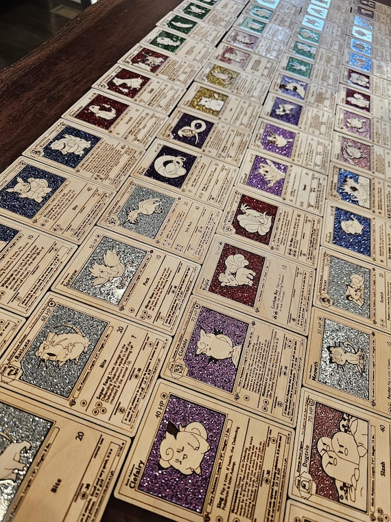 Full Master Set All 151 Original Pokemon Cards Made in Wood and Acrylic PRE  ORDER. - Etsy